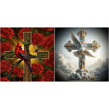 Load image into Gallery viewer, Cross-Full Round Diamond Painting-30x30cm
