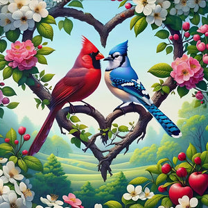 Parrot-Full Round Diamond Painting-30x30cm