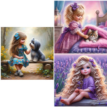 Load image into Gallery viewer, Girl-Full Round Diamond Painting-30x30cm
