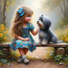 Load image into Gallery viewer, Girl-Full Round Diamond Painting-30x30cm
