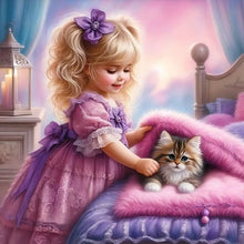 Load image into Gallery viewer, Girl-Full Round Diamond Painting-30x30cm

