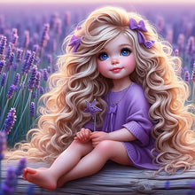 Load image into Gallery viewer, Girl-Full Round Diamond Painting-30x30cm
