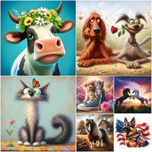 Load image into Gallery viewer, Animal-Full Round Diamond Painting-30x30cm
