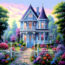 Load image into Gallery viewer, Country House-Full Round Diamond Painting-30x30cm

