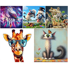 Load image into Gallery viewer, Animal-Full Round Diamond Painting-40x40cm
