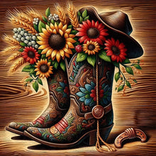 Load image into Gallery viewer, Cowboy Boots-Full Round Diamond Painting-40x40cm
