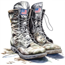 Load image into Gallery viewer, Cowboy Boots-Full Round Diamond Painting-40x40cm
