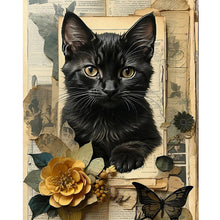 Load image into Gallery viewer, Cat-Full Round Diamond Painting-40x50cm
