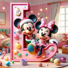 Load image into Gallery viewer, Mickey Letters-Full Round Diamond Painting-40x40cm
