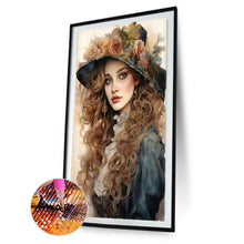 Load image into Gallery viewer, Retro Poster Ladies-Full Round Diamond Painting-40x60cm-Large Size
