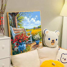 Load image into Gallery viewer, Country Bench-Full Round Diamond Painting-40x40cm
