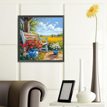 Load image into Gallery viewer, Country Bench-Full Round Diamond Painting-40x40cm

