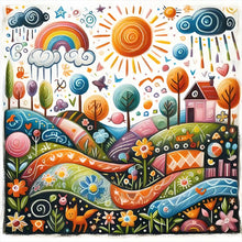 Load image into Gallery viewer, Color House-Full Round Diamond Painting-40x40cm

