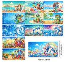Load image into Gallery viewer, 12Pcs/Set Summer Beach-Diamond Greeting Cards
