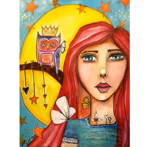 Life Of Pets Girl-Full Round Diamond Painting-30x40cm