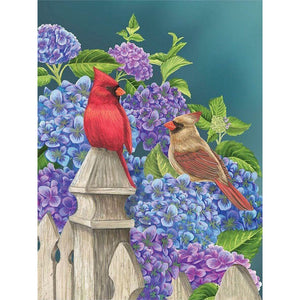 Hydrangea Bird-Full Round Diamond Painting-30x40cm