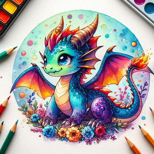 Animal-Full Round Diamond Painting-30x30cm