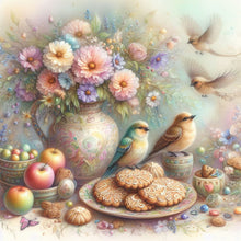 Load image into Gallery viewer, Flower-Full Round Diamond Painting-30x30cm
