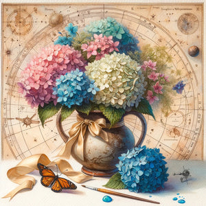 Flower-Full Round Diamond Painting-30x30cm
