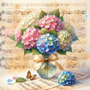 Flower-Full Round Diamond Painting-30x30cm