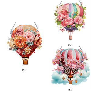 Hot Air Balloon-Acrylic Single Side Diamond Pendant