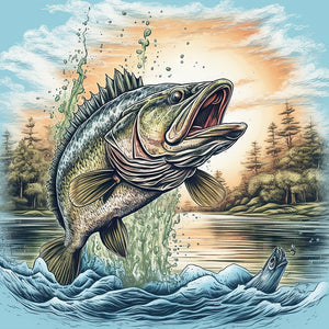 Fish-Full Round Diamond Painting-30x30cm