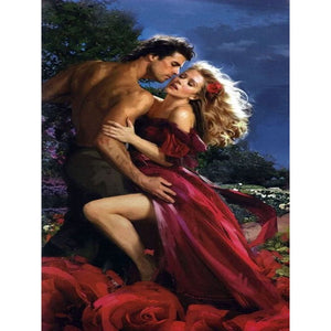 Couple-Full Round Diamond Painting-30x40cm