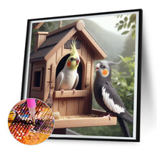 Load image into Gallery viewer, Yellow-Haired Parrot-Full Round Diamond Painting-30x30cm
