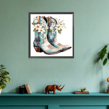 Load image into Gallery viewer, Cowboy Boots-Full Round Diamond Painting-30x30cm
