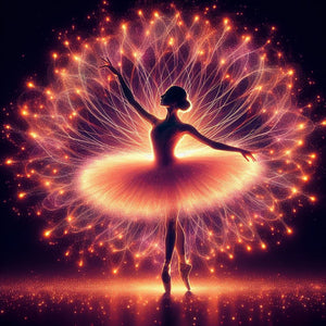 Ballet Girl-Full Round Diamond Painting-30x30cm