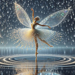Ballet Girl-Full Round Diamond Painting-30x30cm