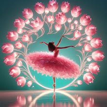 Load image into Gallery viewer, Ballet Girl-Full Round Diamond Painting-30x30cm
