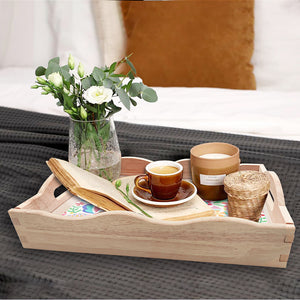Wooden Mandala Diamond Painting Dinning Table Tray