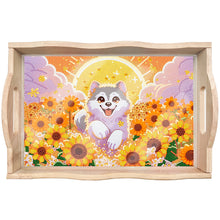 Load image into Gallery viewer, Wooden Mandala Diamond Painting Dinning Table Tray
