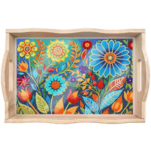 Load image into Gallery viewer, Wooden Mandala Diamond Painting Dinning Table Tray
