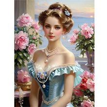Load image into Gallery viewer, Lady-Full Round Diamond Painting-30x40cm
