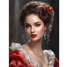 Load image into Gallery viewer, Lady-Full Round Diamond Painting-30x40cm
