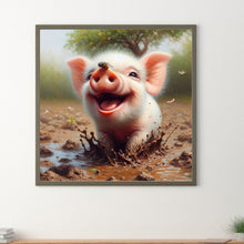 Load image into Gallery viewer, Piggy-Full Round Diamond Painting-30x30cm
