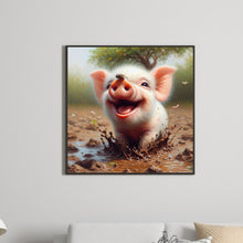 Load image into Gallery viewer, Piggy-Full Round Diamond Painting-30x30cm
