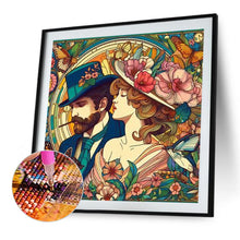 Load image into Gallery viewer, Gentleman Lady-Full Round Diamond Painting-40x40cm
