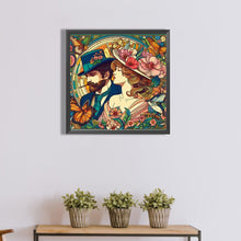 Load image into Gallery viewer, Gentleman Lady-Full Round Diamond Painting-40x40cm
