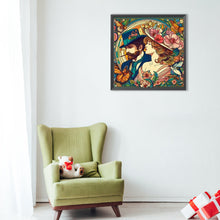 Load image into Gallery viewer, Gentleman Lady-Full Round Diamond Painting-40x40cm
