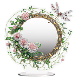Butterfly-Diamond Compact Makeup Mirror