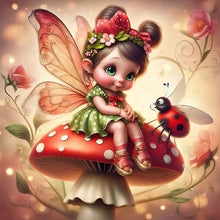 Load image into Gallery viewer, Girl-Full Round Diamond Painting-40x40cm
