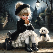 Load image into Gallery viewer, Girl-Full Round Diamond Painting-40x40cm

