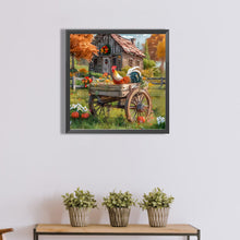 Load image into Gallery viewer, Village Rooster-Full Round Diamond Painting-40x40cm

