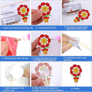 8/9Pcs/Set Animal-Diamond Art Painting Stick