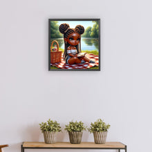 Load image into Gallery viewer, Girl-Full Round Diamond Painting-30x30cm
