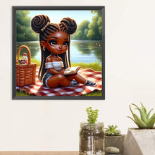 Load image into Gallery viewer, Girl-Full Round Diamond Painting-30x30cm
