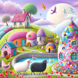 Landscape-Full Round Diamond Painting-40x40cm